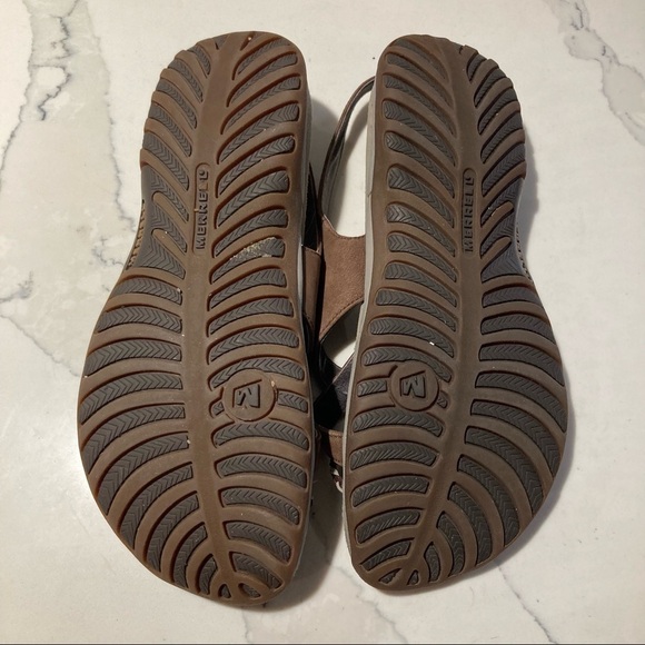 MERRELL Sz 9  Thong Strappy Velcro Closure Sandals - Picture 10 of 11